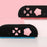 For Nintendo Switch 2 Silicone Joystick Caps Cute Button Sticker Set Game Controller Accessories - Pink+Black - 4