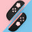 For Nintendo Switch 2 Silicone Joystick Caps Cute Button Sticker Set Game Controller Accessories - Pink+Black - 6