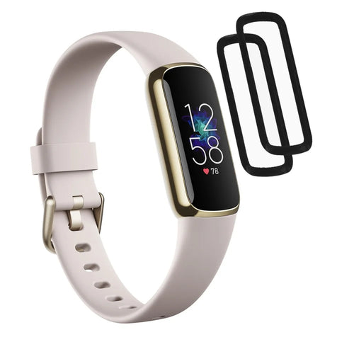2PCS/Pac Well-Protected PMMA Full Screen Protector Guard Films for Fitbit Luxe - 1