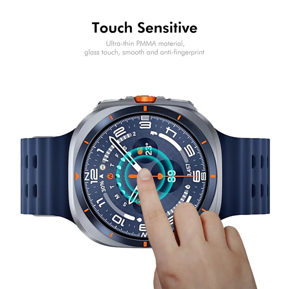 ENKAY HAT PRINCE For Samsung Galaxy Watch Ultra (2025) 47mm / Ultra 47mm Screen Protector 3D Curved PC + PMMA Ultra Clear Film - Transparent - 4