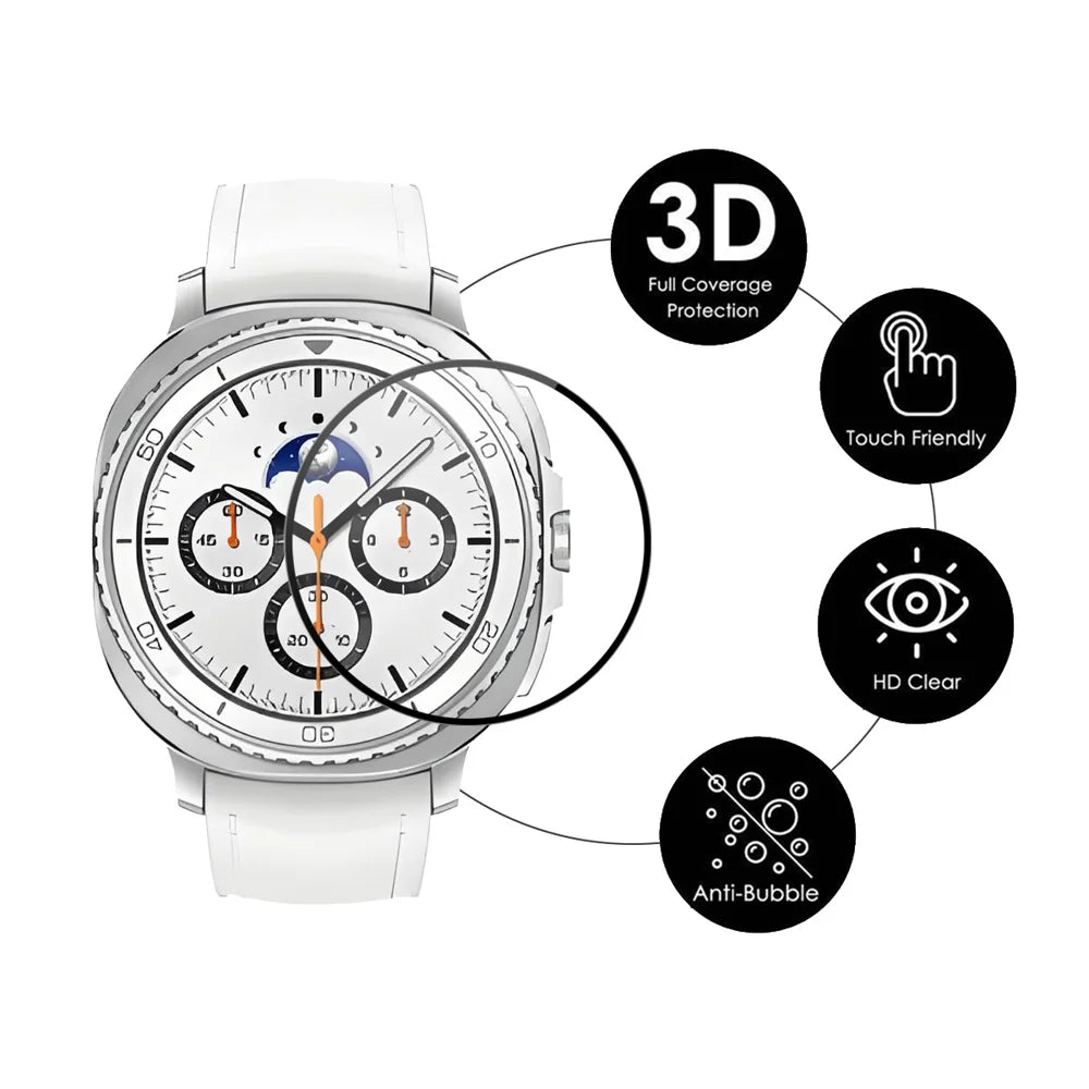 ENKAY HAT PRINCE For Samsung Galaxy Watch8 Classic 46mm Screen Protector   3D Curved PC + PMMA Ultra Clear Film - Transparent - 2