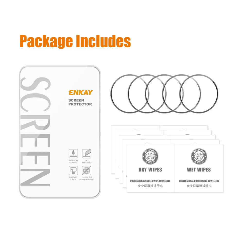ENKAY HAT PRINCE For Samsung Galaxy Watch8 Classic 46mm 5Pcs Screen Protector   3D Curved PC + PMMA Ultra Clear Film - Transparent - 7