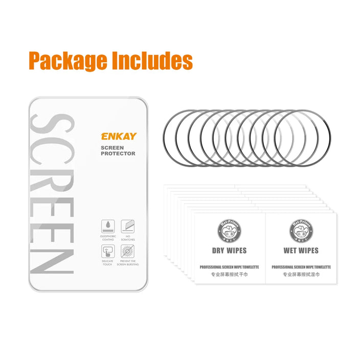 ENKAY HAT PRINCE For Samsung Galaxy Watch8 Classic 46mm 10Pcs Screen Protector   3D Curved PC + PMMA Ultra Clear Film - Transparent - 7