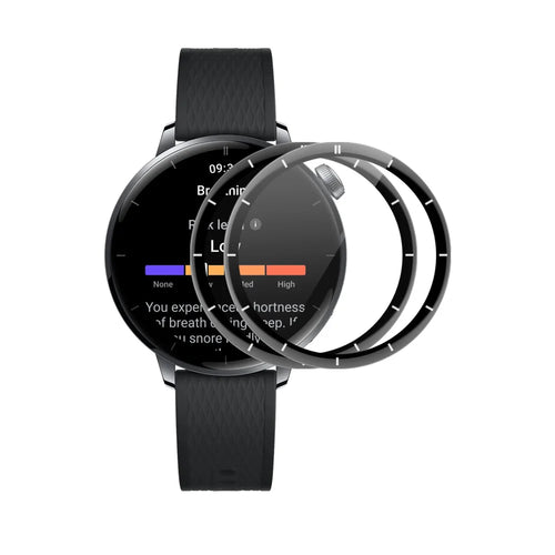 ENKAY HAT PRINCE For OnePlus Watch 3 43mm 2Pcs Screen Protector   3D Curved PC + PMMA Ultra Clear Film - Black - 1