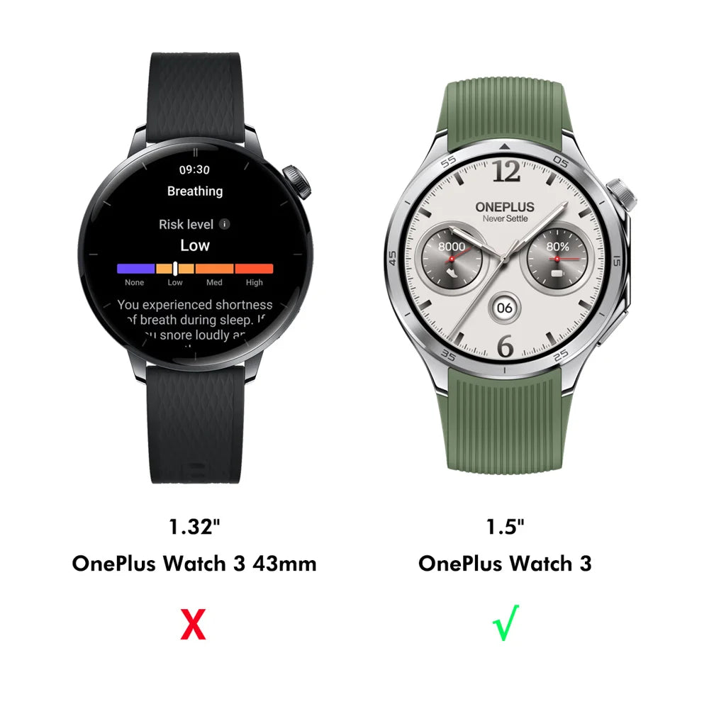ENKAY HAT PRINCE For OnePlus Watch 3 46mm Screen Protector   3D Curved PC + PMMA Ultra Clear Film - Transparent - 2
