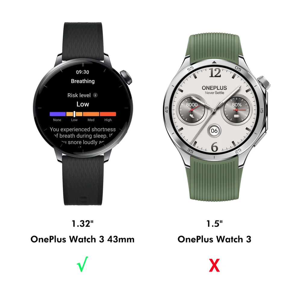 ENKAY HAT PRINCE For OnePlus Watch 3 43mm Screen Protector   3D Curved PC + PMMA Ultra Clear Film - Transparent - 2