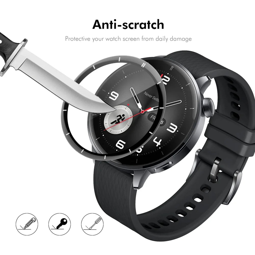 ENKAY HAT PRINCE For OnePlus Watch 3 43mm Screen Protector   3D Curved PC + PMMA Ultra Clear Film - Transparent - 6