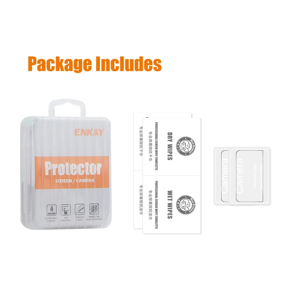 ENKAY HAT PRINCE For DJI Osmo 360 2Pcs Screen Protector   9H High Aluminum-Silicon Glass Film - Transparent - 5