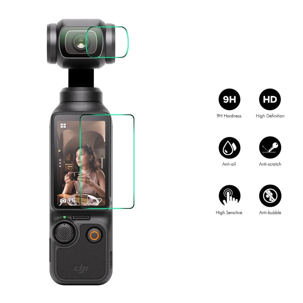 ENKAY HAT PRINCE For DJI Osmo Pocket 3 Screen Protector   9H High Aluminum-Silicon Glass Film - Transparent - 2
