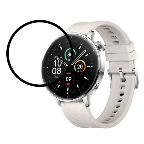 For OnePlus Watch 3 46mm Full Screen Protector Black Edge Soft PMMA Smartwatch Screen Film - 1