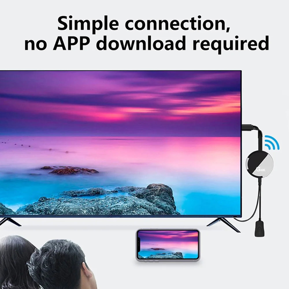 G4K Upgraded 5G Version MiraScreen TV Stick WiFi Display Dongle 4K Mirroring Adapter for Miracast Airplay DLNA - 3