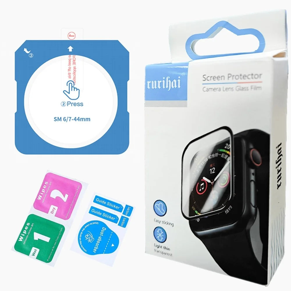 RURIHAI For Samsung Galaxy Watch8 Classic 46mm Screen Protector High Aluminium-silicon Glass Watch Film with Alignment Tool - 5