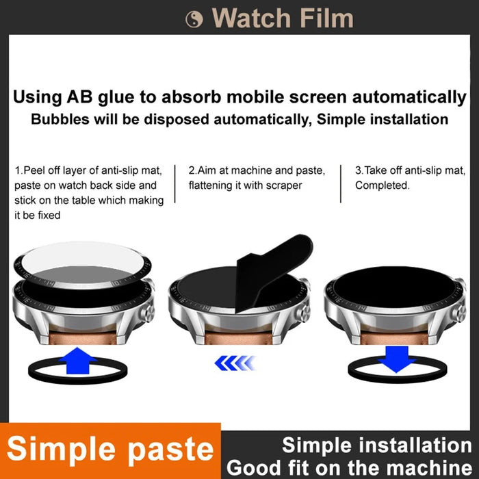 IMAK For Google Pixel Watch 4 45mm Screen Protector Anti Scratch PMMA Watch Film - 4