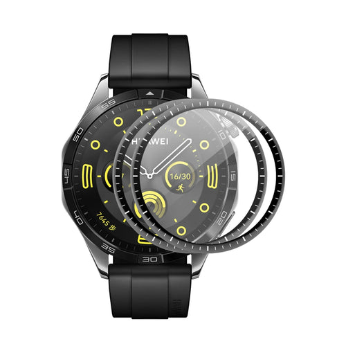 ENKAY HAT PRINCE For Huawei Watch GT 6 46mm 2Pcs Screen Protector   3D Curved PC + PMMA Ultra Clear Film - Black - 1