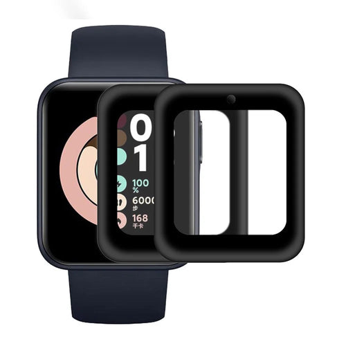 ENKAY HAT PRINCE 2Pcs Complete Covering Ultra Clear 3D Curved Soft PC Edge + PMMA Screen Protector Films for Xiaomi Redmi Watch - 1