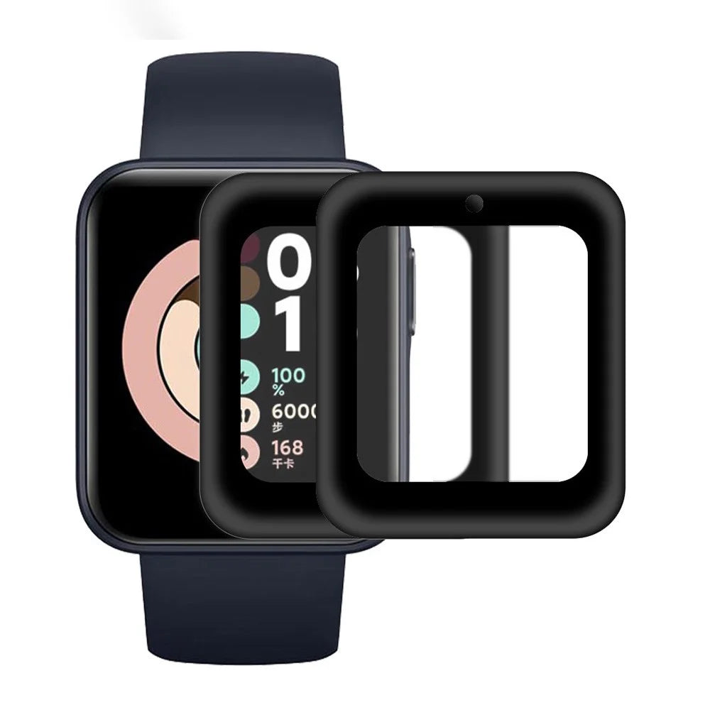 ENKAY HAT PRINCE 2Pcs Complete Covering Ultra Clear 3D Curved Soft PC Edge + PMMA Screen Protector Films for Xiaomi Redmi Watch - 1