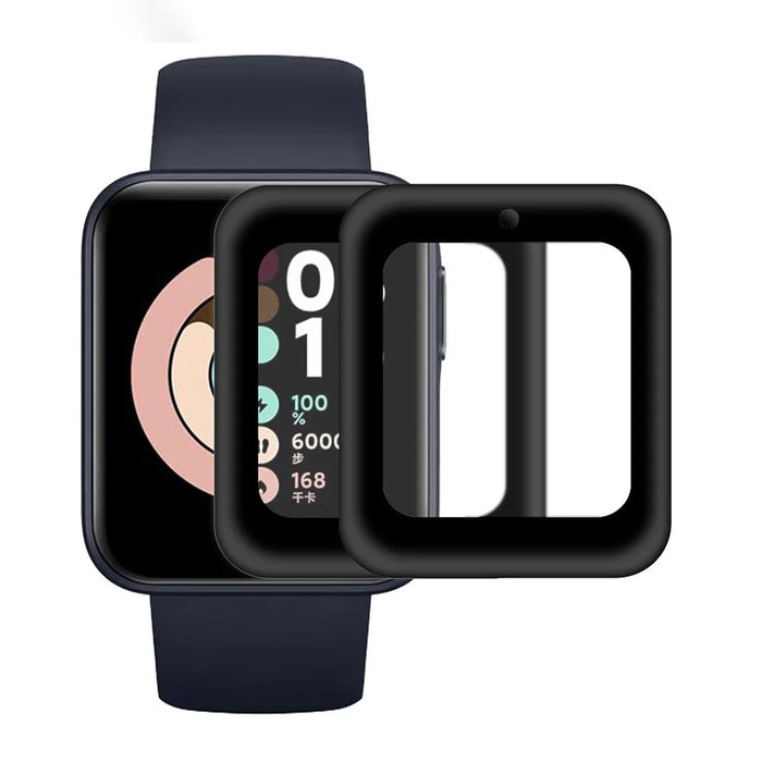 ENKAY HAT PRINCE 2Pcs Complete Covering Ultra Clear 3D Curved Soft PC Edge + PMMA Screen Protector Films for Xiaomi Redmi Watch - 1