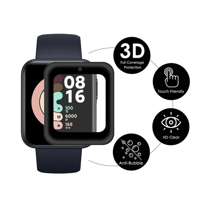 ENKAY HAT PRINCE 2Pcs Complete Covering Ultra Clear 3D Curved Soft PC Edge + PMMA Screen Protector Films for Xiaomi Redmi Watch - 2