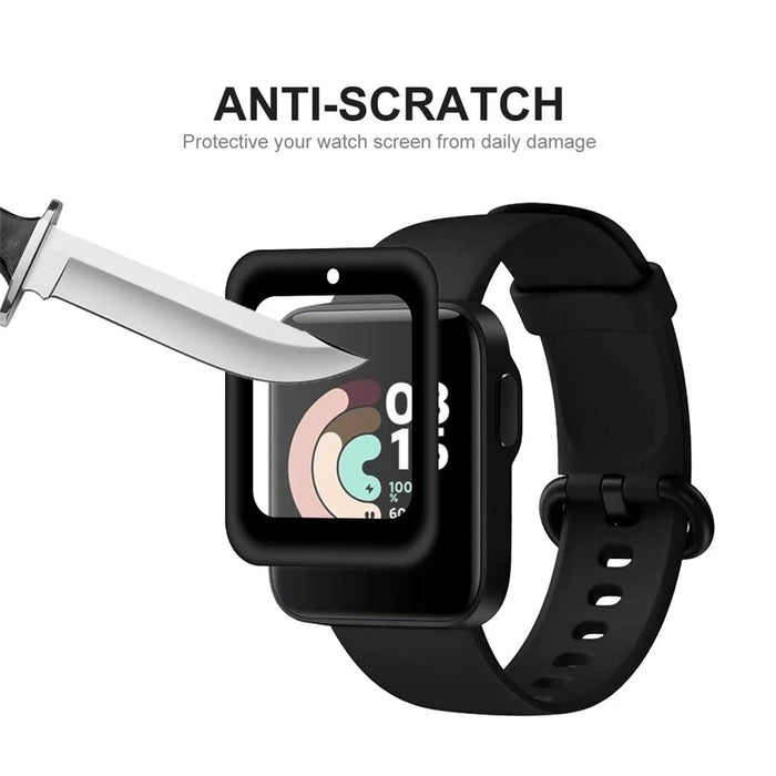 ENKAY HAT PRINCE 2Pcs Complete Covering Ultra Clear 3D Curved Soft PC Edge + PMMA Screen Protector Films for Xiaomi Redmi Watch - 6