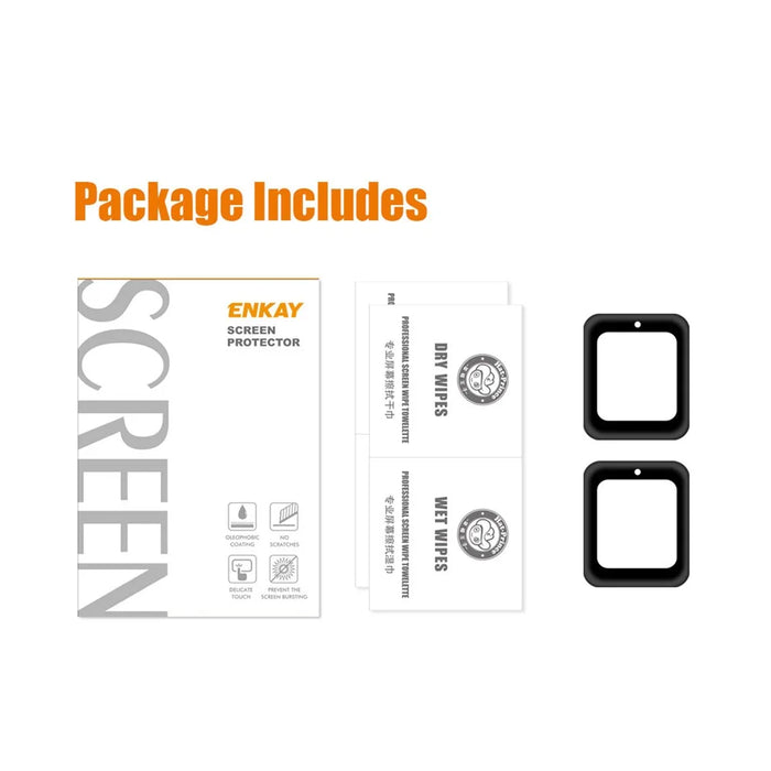 ENKAY HAT PRINCE 2Pcs Complete Covering Ultra Clear 3D Curved Soft PC Edge + PMMA Screen Protector Films for Xiaomi Redmi Watch - 7