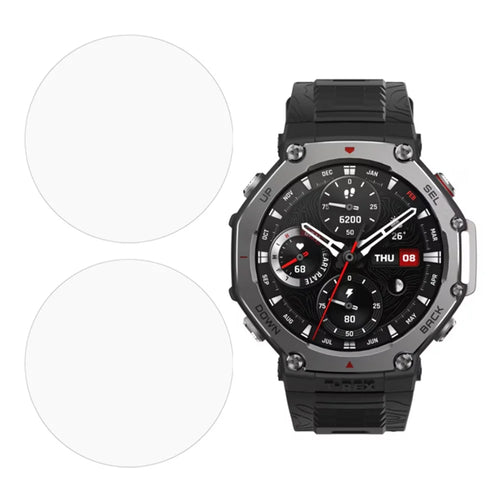 2Pcs For Huami Amazfit T-Rex 3 Pro 48mm Screen Protector Tempered Glass 2.5D HD Watch Screen Film - 1