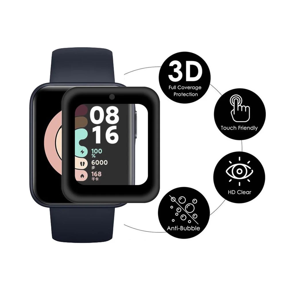 ENKAY HAT PRINCE Full Covering Ultra Clear 3D Curved Soft PC Edge + PMMA Screen Protector for Xiaomi Redmi Watch - 2