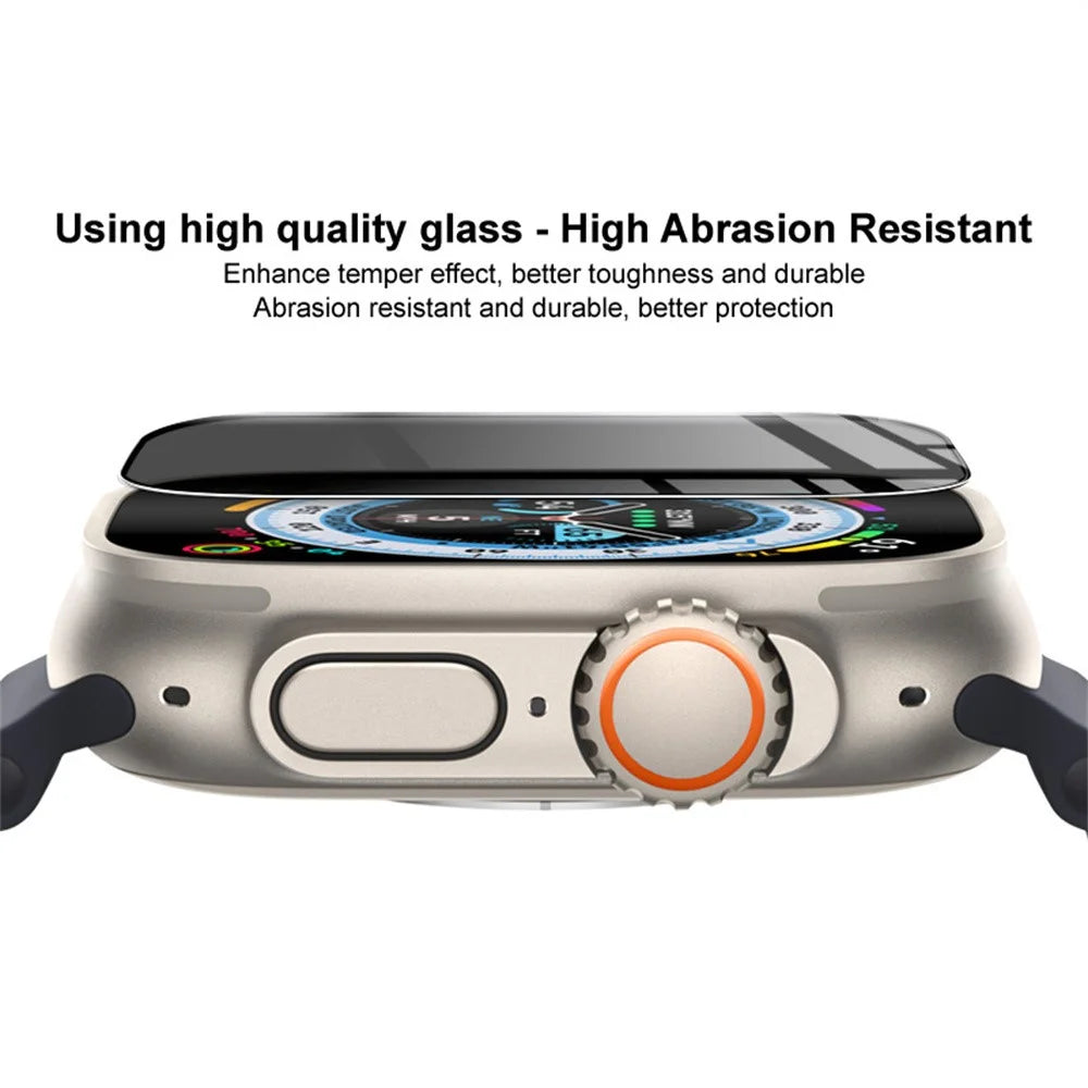 IMAK Anti Peep Watch Film for Apple Watch Ultra 3  /  Ultra 2  /  Ultra 49mm Privacy Screen Protector Full Coverage Tempered Glass - 5