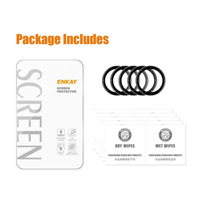 ENKAY HAT PRINCE 5Pcs for Garmin Venu 2S 40mm/Vivoactive 4S 40mm Complete Covering 3D Curved Soft PC Edge + PMMA Screen Protector Films - 7