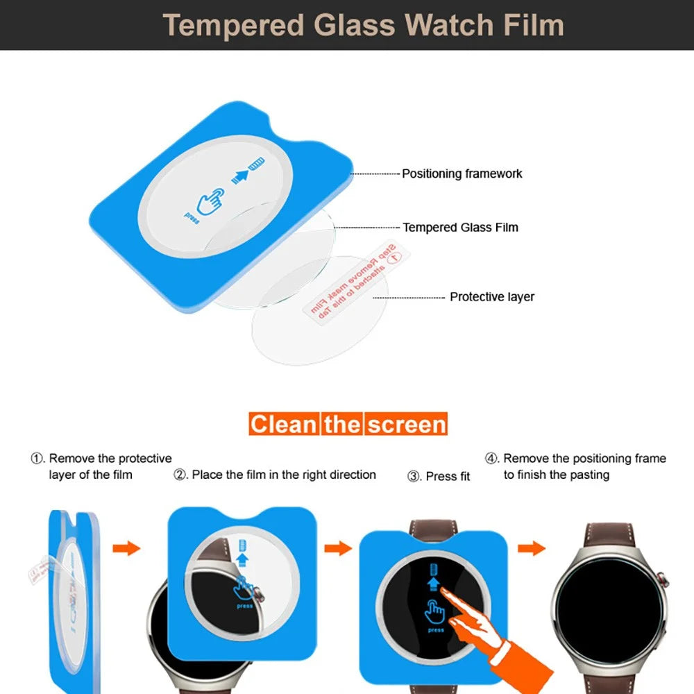IMAK For Huawei Watch GT 6 46mm Tempered Glass Screen Protector with Installation Tool - 4