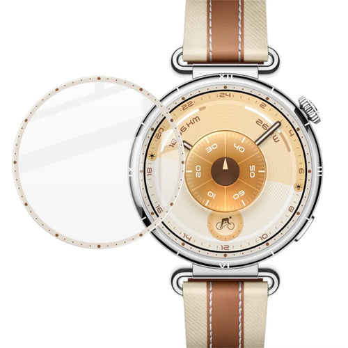 IMAK For Huawei Watch GT 6 41mm Watch Film HD Anti-scratch PMMA Screen Protector with Scale (White / Brown) - 1