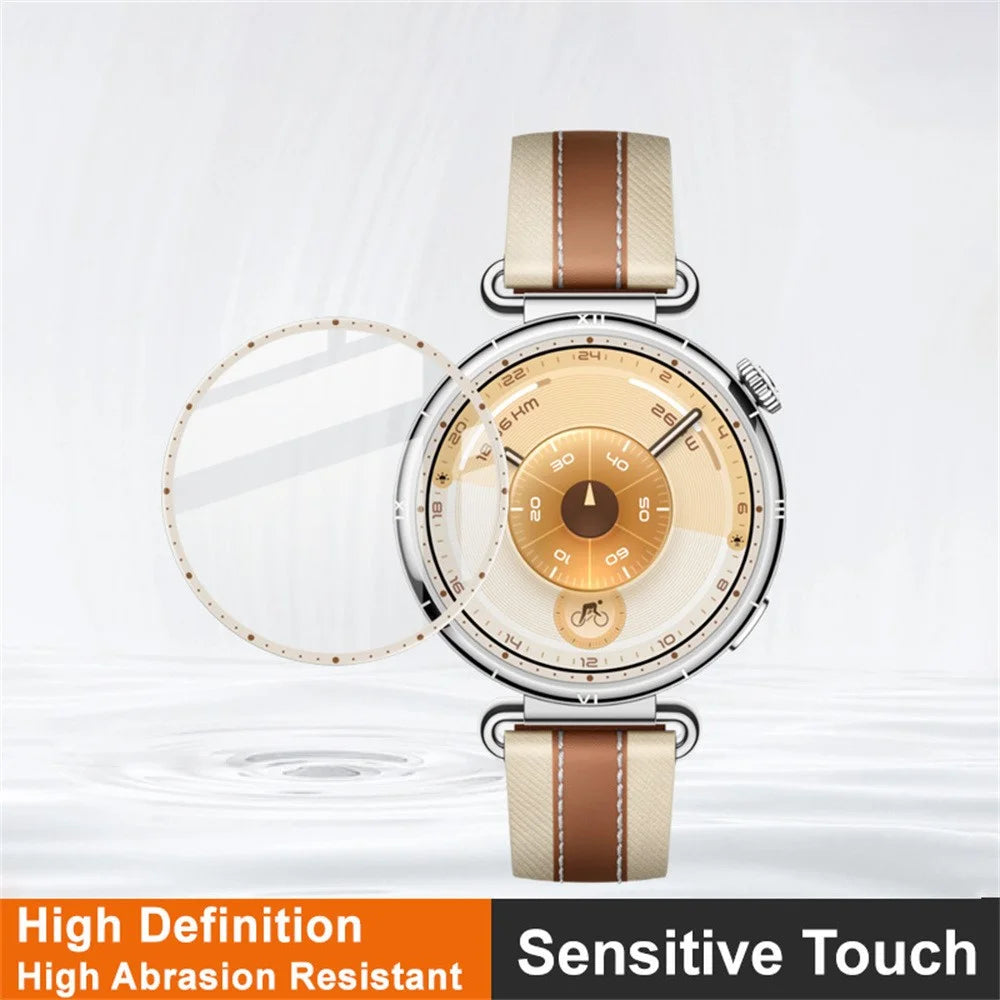 IMAK For Huawei Watch GT 6 41mm Watch Film HD Anti-scratch PMMA Screen Protector with Scale (White / Brown) - 3
