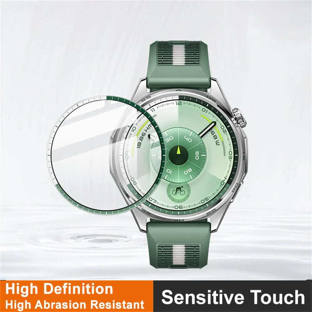IMAK For Huawei Watch GT 6 46mm Watch Film HD Anti-scratch PMMA Screen Protector with Scale (Blue / White) - 3