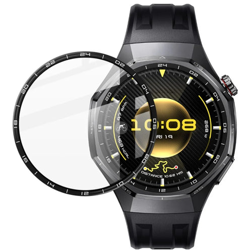 IMAK For Huawei Watch GT 6 Pro 46mm Watch Film HD Anti-scratch PMMA Screen Protector with Scale (Black) - 1