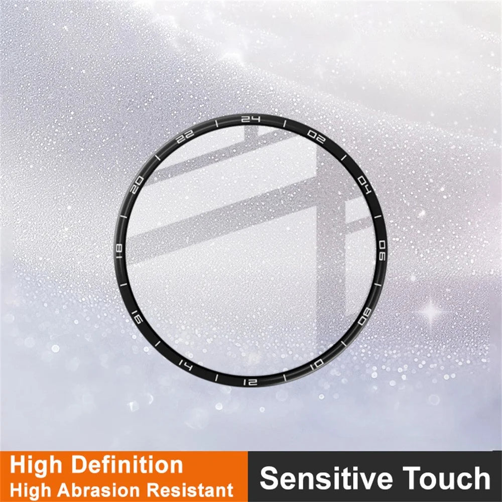 IMAK For Huawei Watch GT 6 Pro 46mm Watch Film HD Anti-scratch PMMA Screen Protector with Scale (Black) - 4