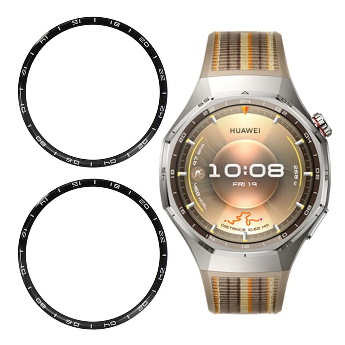 2Pcs For Huawei Watch GT 6 Pro 46mm Watch Screen Protector High Definition PMMA Film (Black Scale) - 1