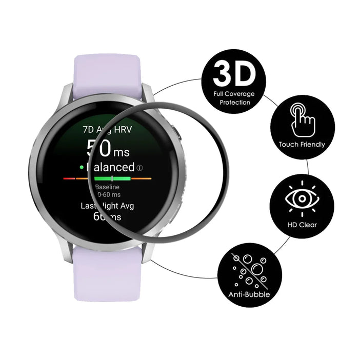ENKAY HAT PRINCE For Garmin Venu 4 41mm 2Pcs Screen Protector   3D Curved PC + PMMA Ultra Clear Film - Black - 2