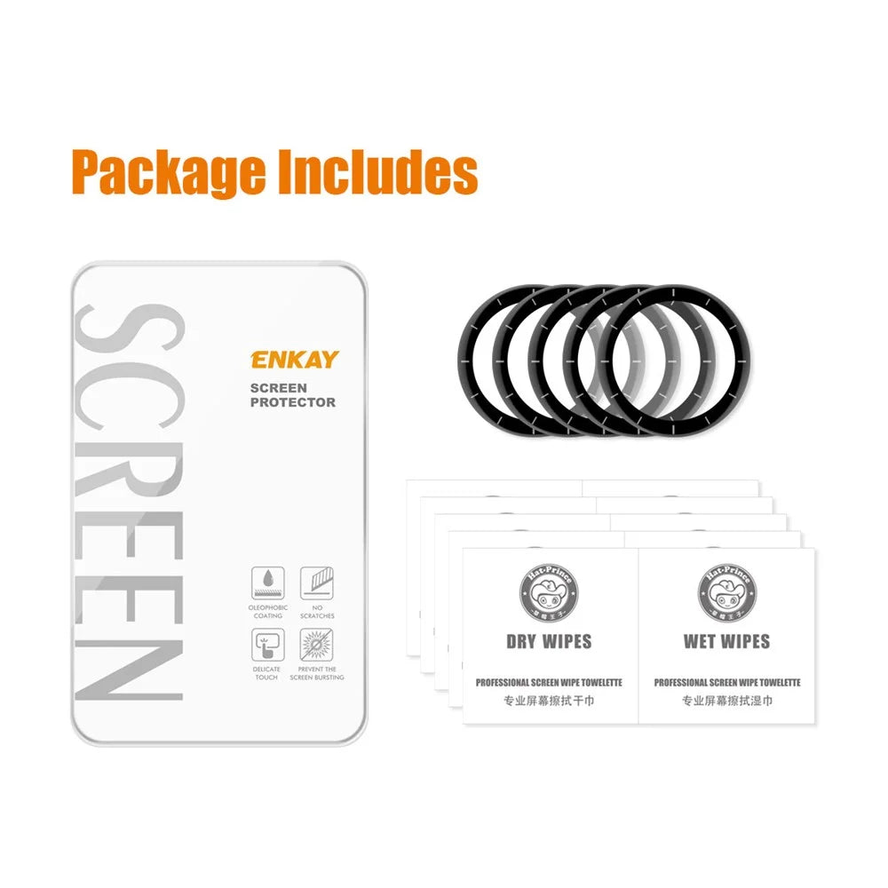 ENKAY HAT PRINCE 5Pcs for Garmin Venu 2 45mm/Vivoactive 4 45mm Complete Covering 3D Curved Soft PC Edge + Super Clear PMMA Screen Protector Films - 7