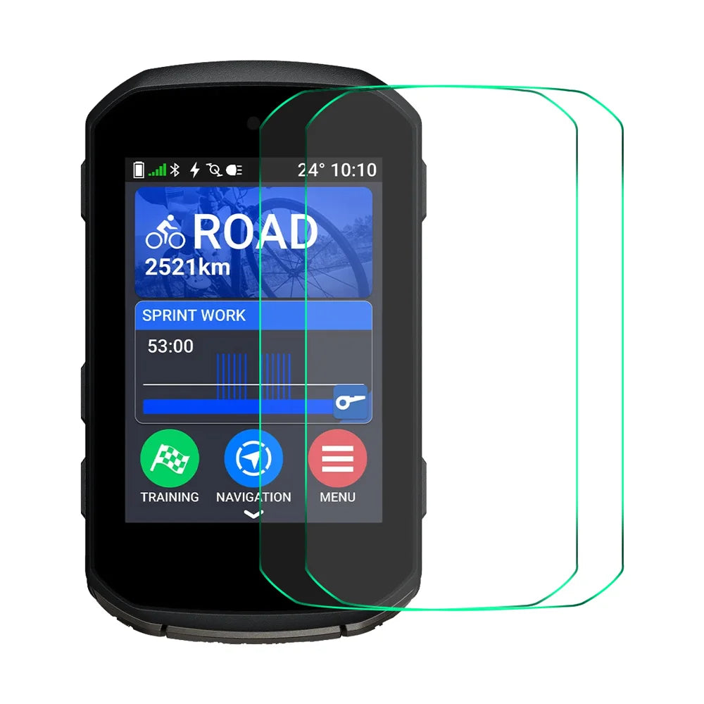 ENKAY HAT PRINCE For Garmin Edge 550 / Garmin Edge 850 2Pcs Screen Protector   9H High Aluminum-Silicon Glass Film - Transparent - 1