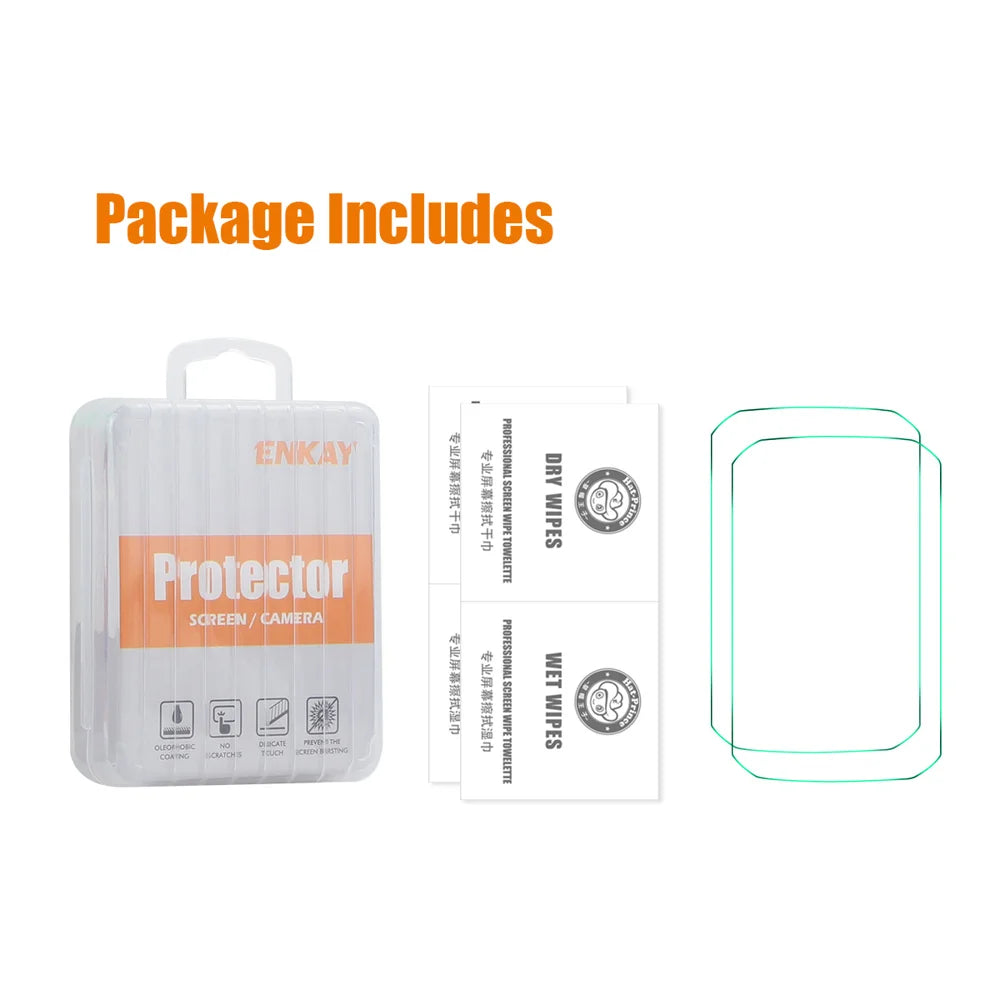ENKAY HAT PRINCE For Garmin Edge 550 / Garmin Edge 850 2Pcs Screen Protector   9H High Aluminum-Silicon Glass Film - Transparent - 5