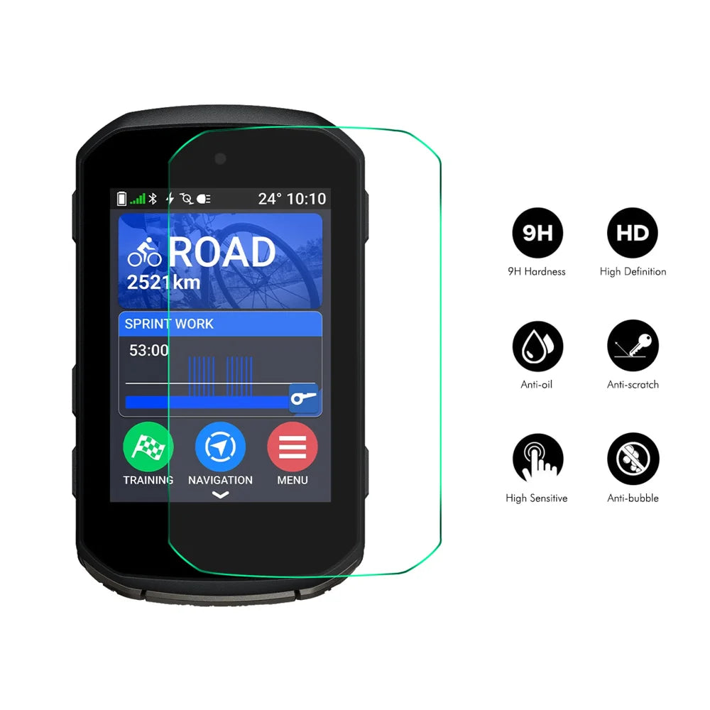 ENKAY HAT PRINCE For Garmin Edge 550 / Garmin Edge 850 Screen Protector   9H High Aluminum-Silicon Glass Film - Transparent - 2