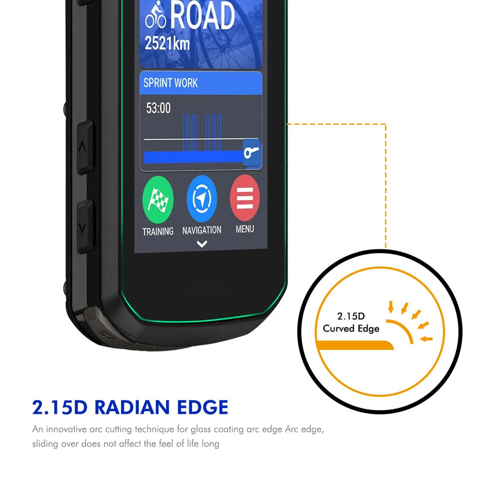 ENKAY HAT PRINCE For Garmin Edge 550 / Garmin Edge 850 Screen Protector   9H High Aluminum-Silicon Glass Film - Transparent - 3