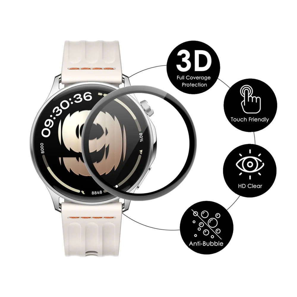 ENKAY HAT PRINCE For Oppo Watch S Screen Protector   3D Curved PC + PMMA Ultra Clear Film - Transparent - 2