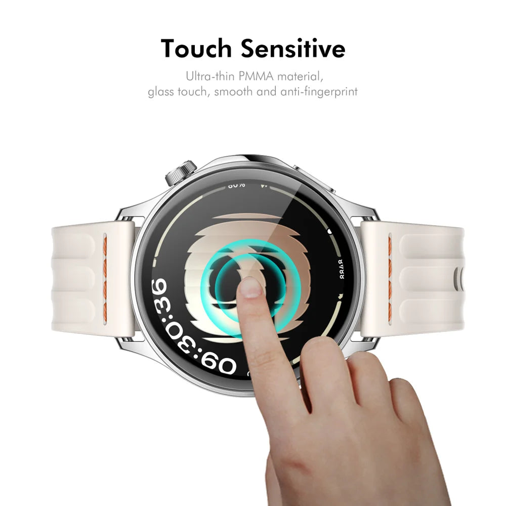 ENKAY HAT PRINCE For Oppo Watch S Screen Protector   3D Curved PC + PMMA Ultra Clear Film - Transparent - 4