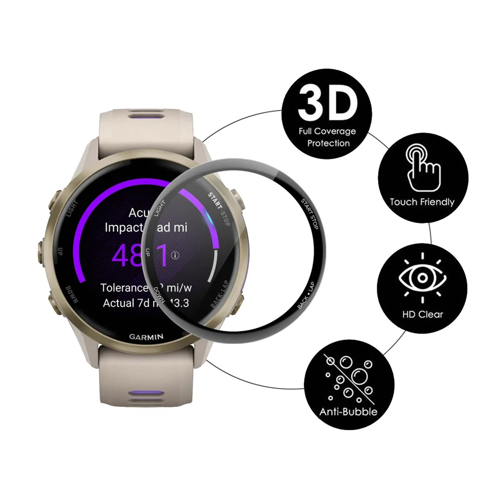 ENKAY HAT PRINCE For Garmin Forerunner 570 42mm Screen Protector   3D Curved PC + PMMA Ultra Clear Film - Transparent - 2