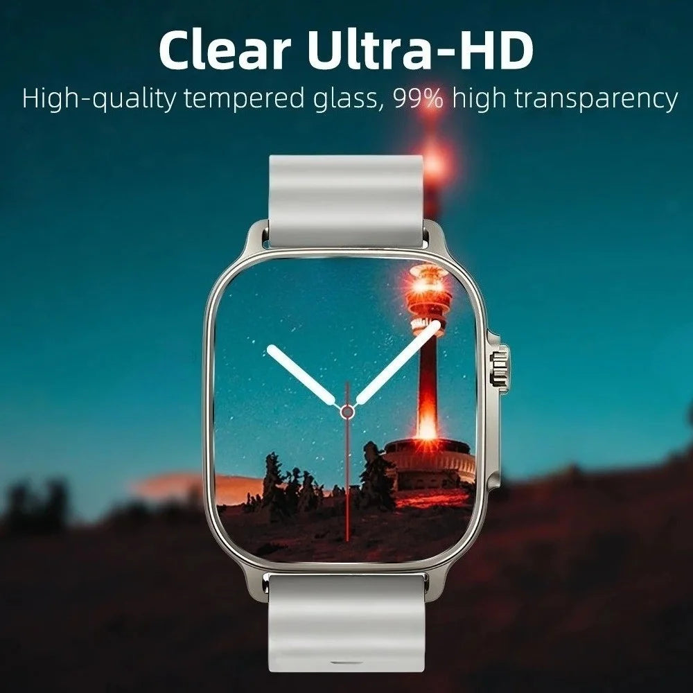 For Realme Watch 5 High Aluminium-Silicon Glass Film HD Smart Watch Screen Protector - 3