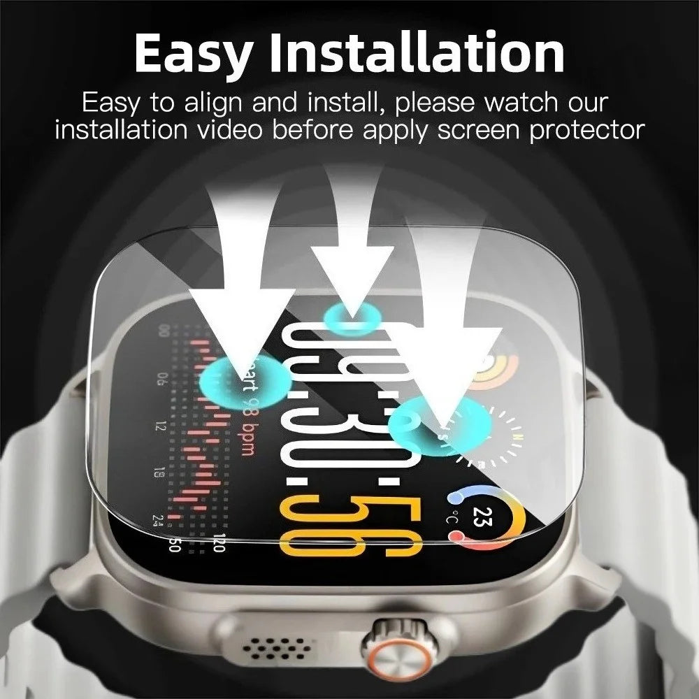 For Realme Watch 5 High Aluminium-Silicon Glass Film HD Smart Watch Screen Protector - 5