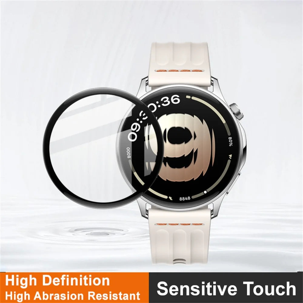 IMAK For Oppo Watch S Watch Film HD Anti-scratch PMMA Screen Protector (Black) - 3