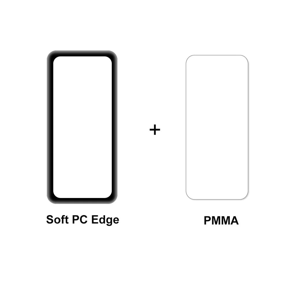 ENKAY HAT PRINCE 2Pcs Full Covering Super Clear 3D Curved Soft PC Edge + Ultra Clear PMMA Screen Protector for Huawei TalkBand B6 - 3