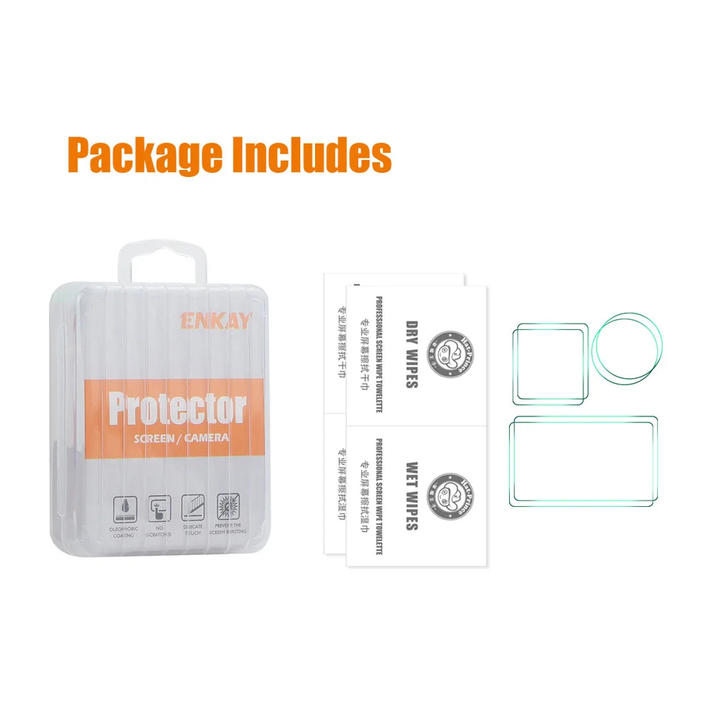 ENKAY HAT PRINCE For DJI Osmo Action 5 Pro 2Pcs Screen Protector   9H High Aluminum-Silicon Glass Film - Transparent - 5