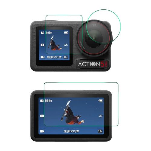 ENKAY HAT PRINCE For DJI Osmo Action 5 Pro Screen Protector   9H High Aluminum-Silicon Glass Film - Transparent - 1
